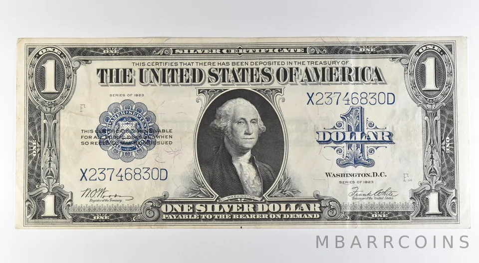 1923 $1 Silver Certificate Large Note Blue Seal Fr#238 *0540