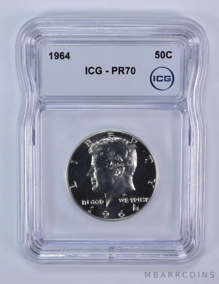 1964 Kennedy Half Dollar PR70 ICG *8130