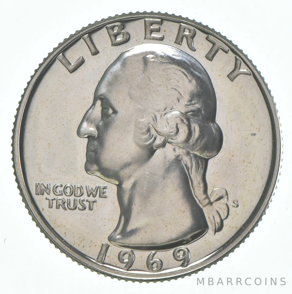 1969-S Washington Quarter CLAD Proof