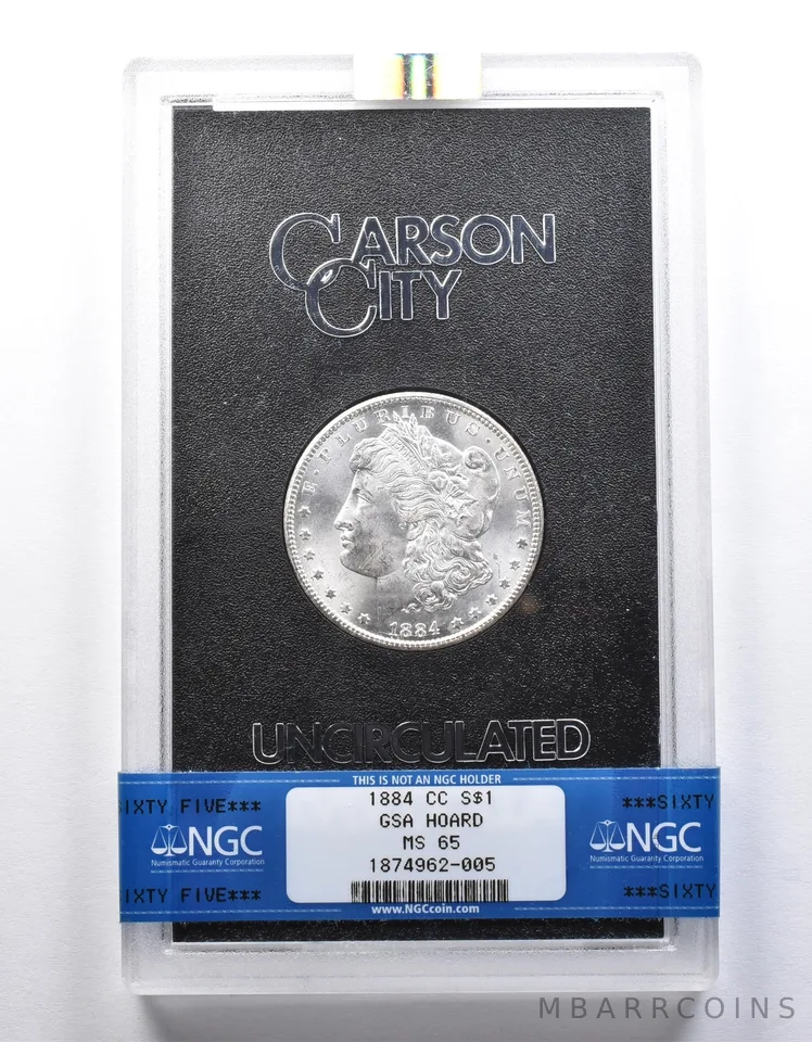 1884-CC Morgan Silver Dollar GSA Hoard MS65 NGC *2497