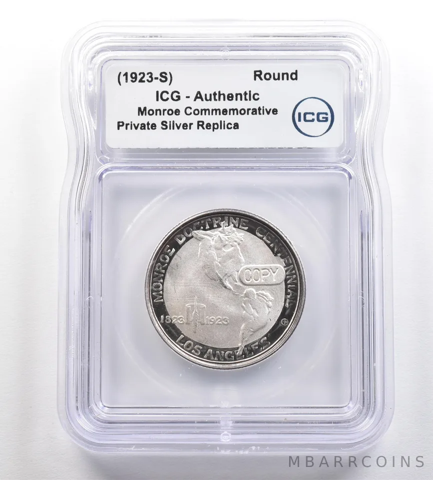 (1923-S) Monroe Commemorative Gallery Silver Half Dollar ICG *4247