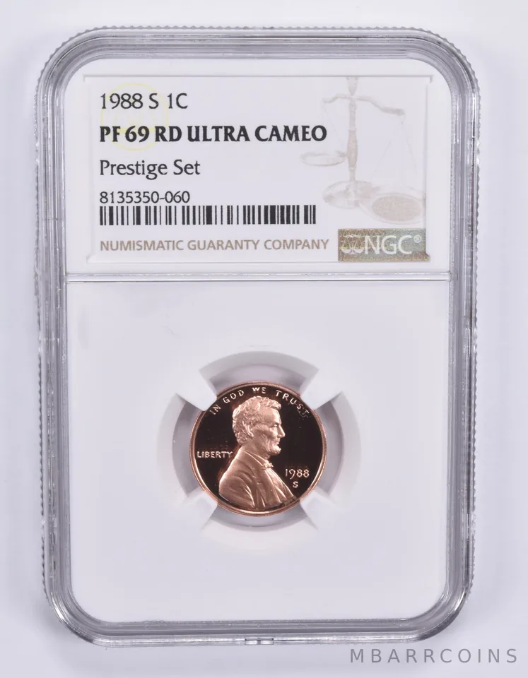 1988-S Lincoln Memorial Cent Prestige Set PF69 RD UCAM NGC