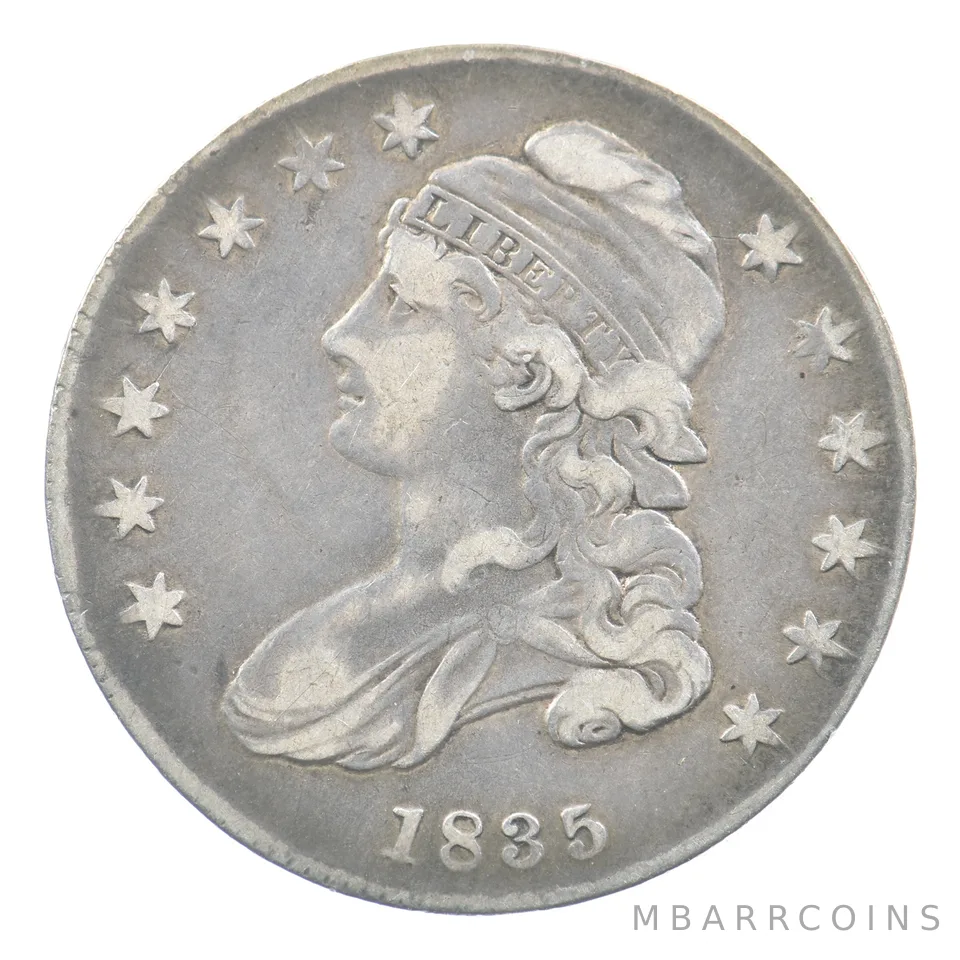 1835 Capped Bust Half Dollar O-106 R1 *5049