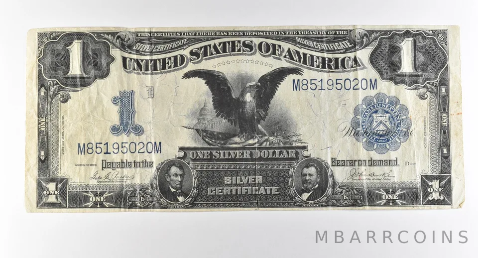 1899 $1 Silver Certificate Large Note Blue Seal *2856