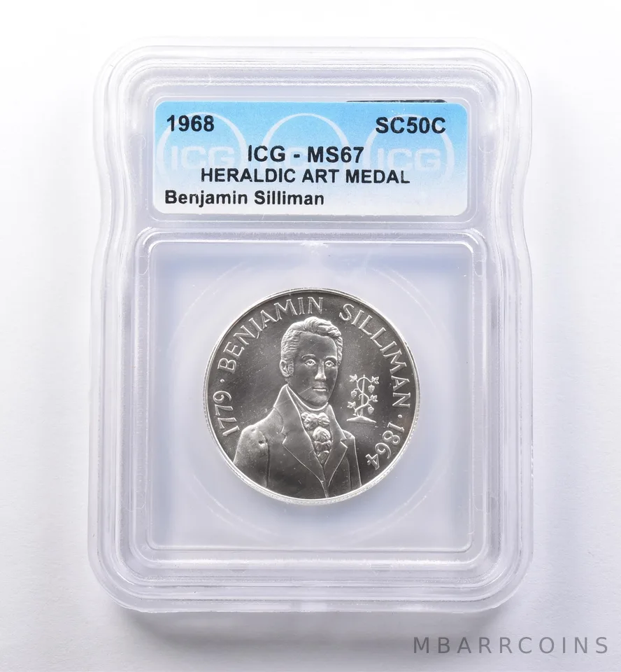 1968 So Called Half Dollar Benjamin Silliman MS67 ICG *8417