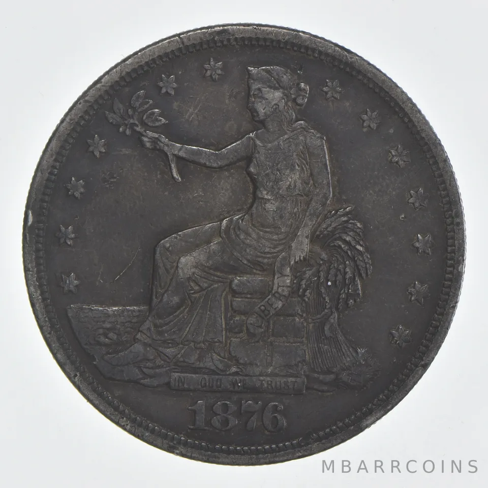 1876 Trade Dollar Beautiful Tone *0475