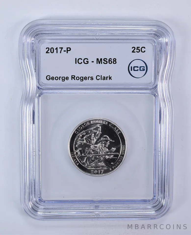 2017-P Washington Quarter ATB George Rogers Clark MS68 ICG
