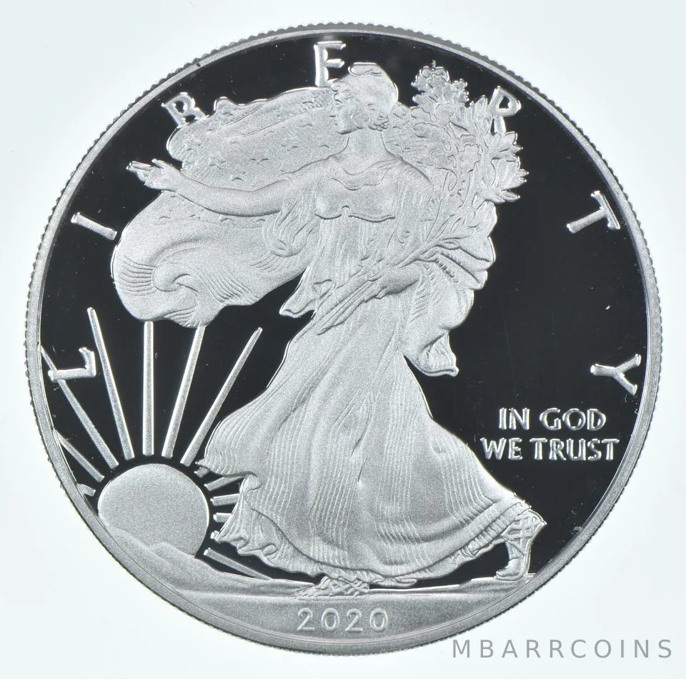 2020-S American Silver Eagle Proof Coin 1 Oz Silver