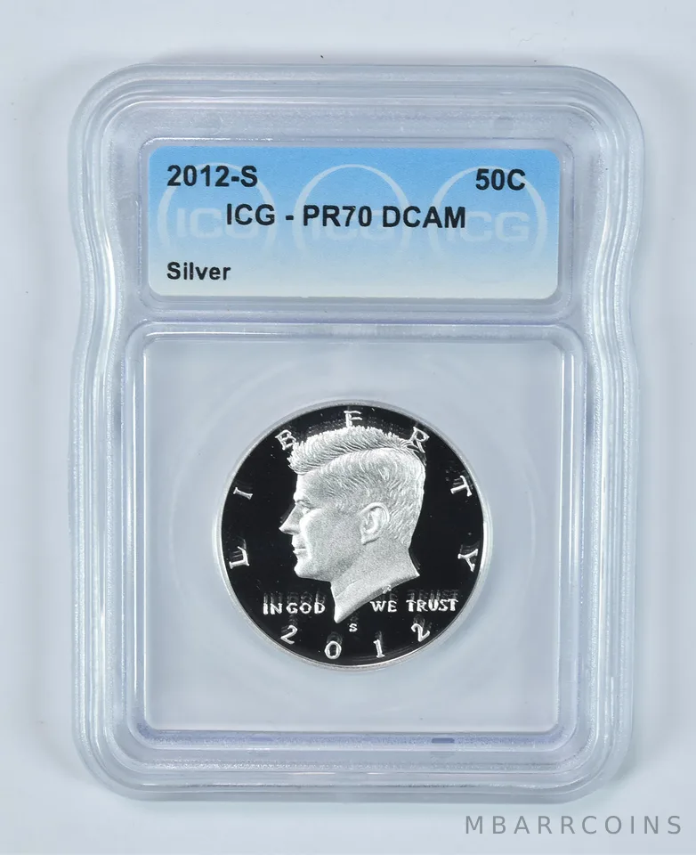 2012-S Kennedy Half Dollar Silver PR70 DCAM ICG