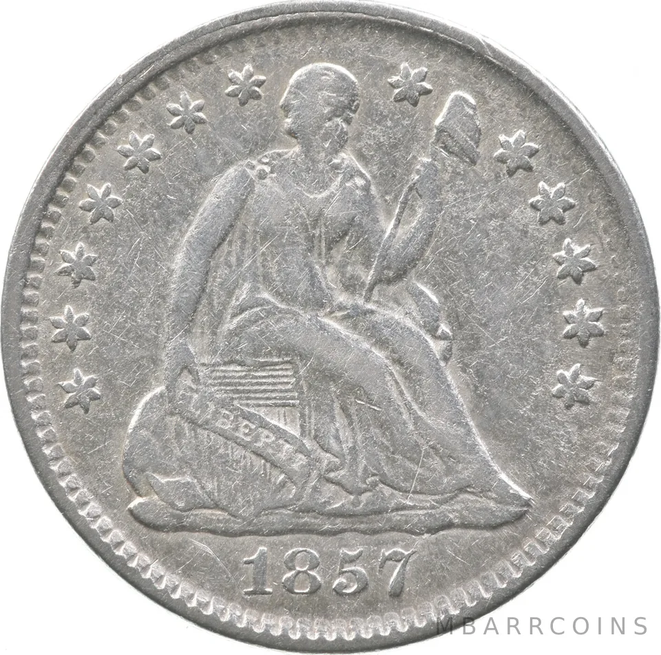 1857 Seated Liberty Half Dime *5509