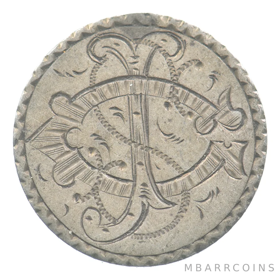 1877 Seated Liberty Dime Love Token Victorian I C *5505