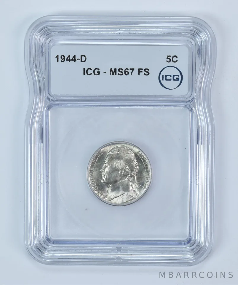 1944-D Jefferson Nickel MS67 FS ICG