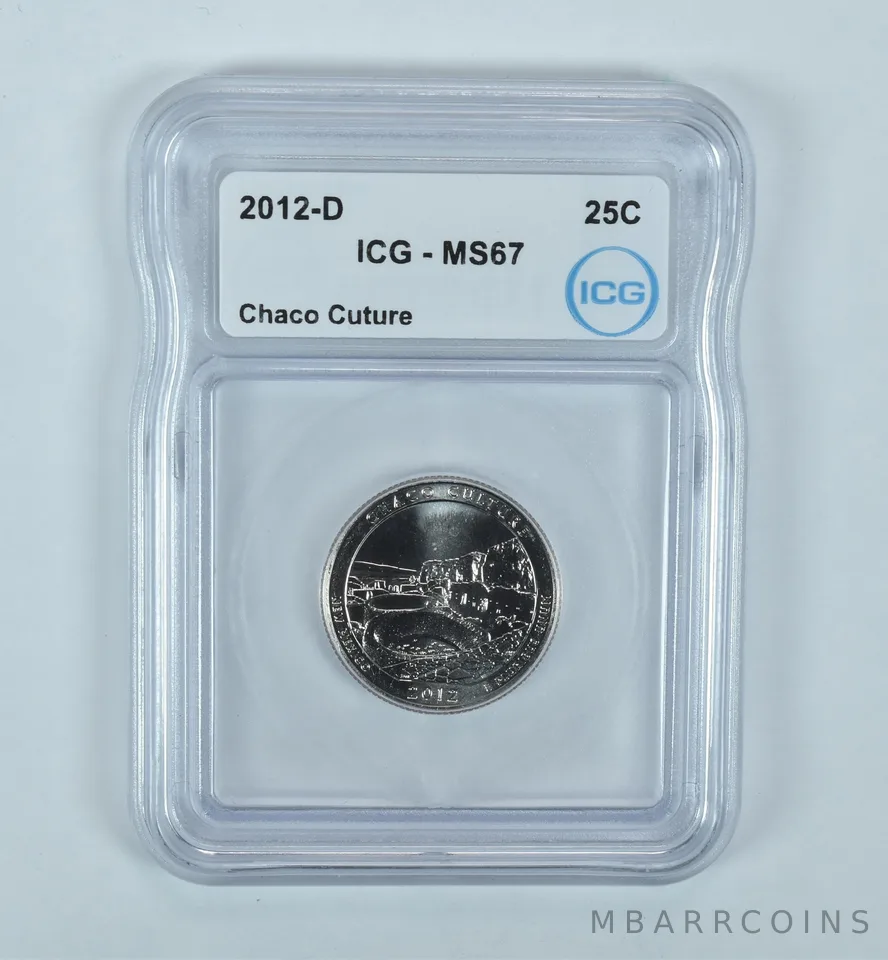 2012-D Washington Quarter ATB Chaco Culture MS67 ICG