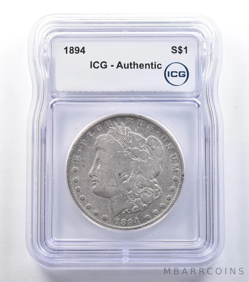 1894 Morgan Silver Dollar Authentic ICG *9575