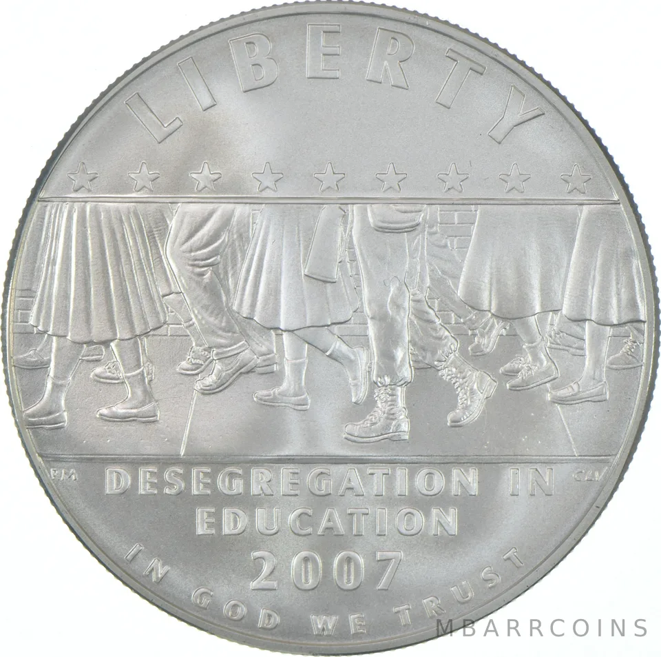 2007-P Unc Little Rock Commemorative Silver Dollar $1