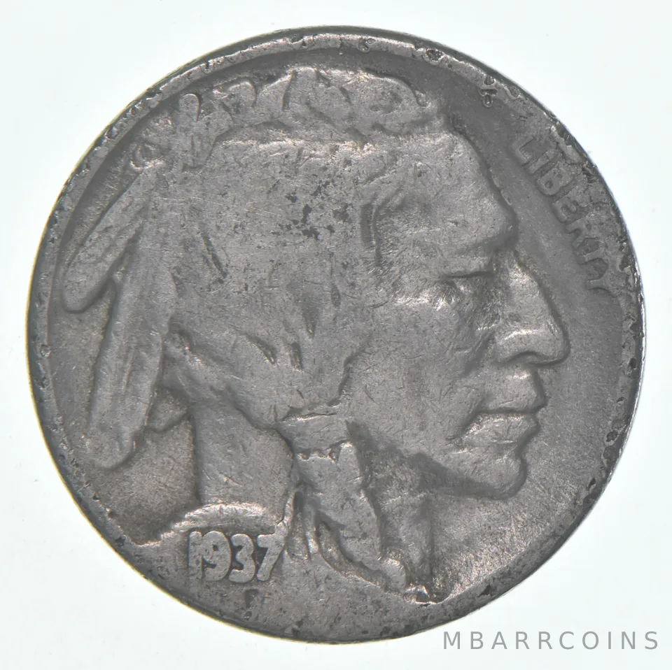 1937-S Indian Head Buffalo Nickel Average Circ