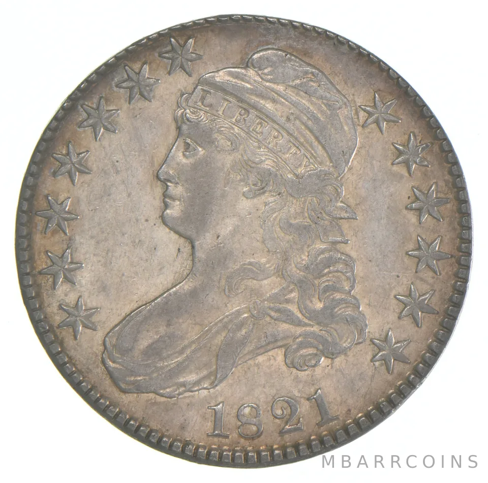 1821 Capped Bust Half Dollar O-104 a6075