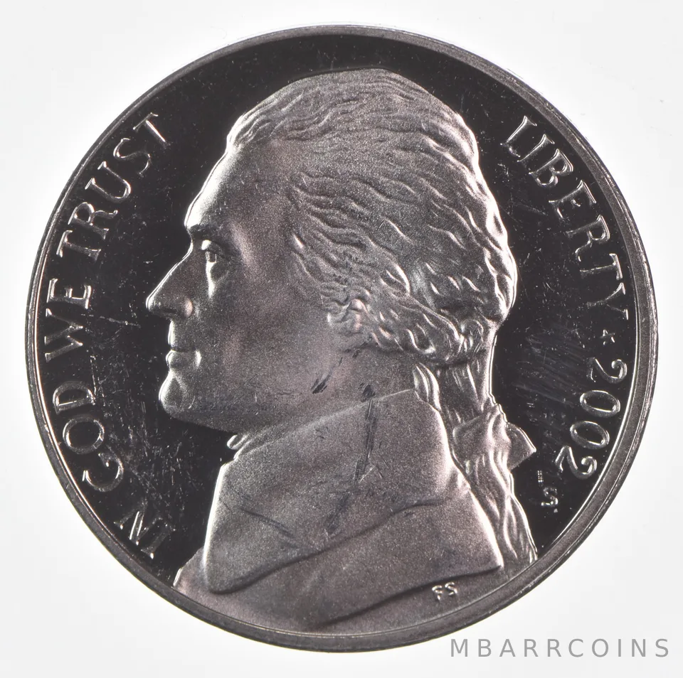 2002-S Jefferson Nickel Proof