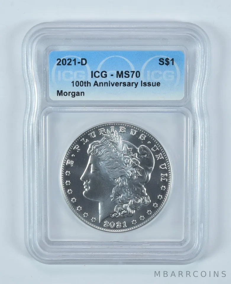 2021-D Morgan Silver Dollar MS70 ICG