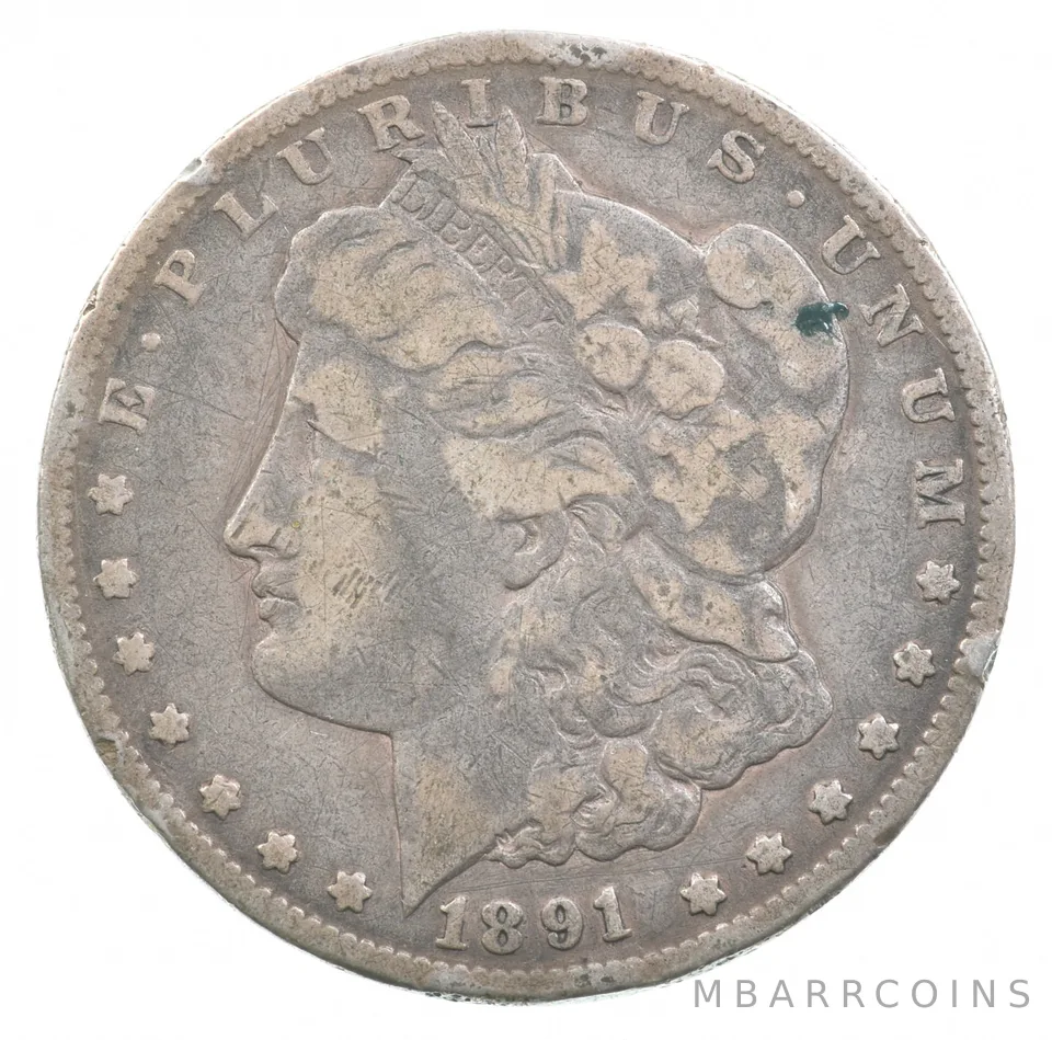 1891-CC Morgan Silver Dollar *4829