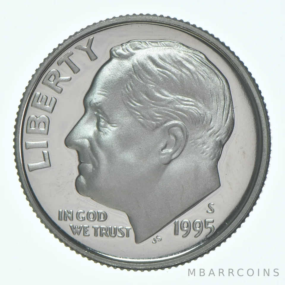 1995-S Roosevelt Dime CLAD Proof