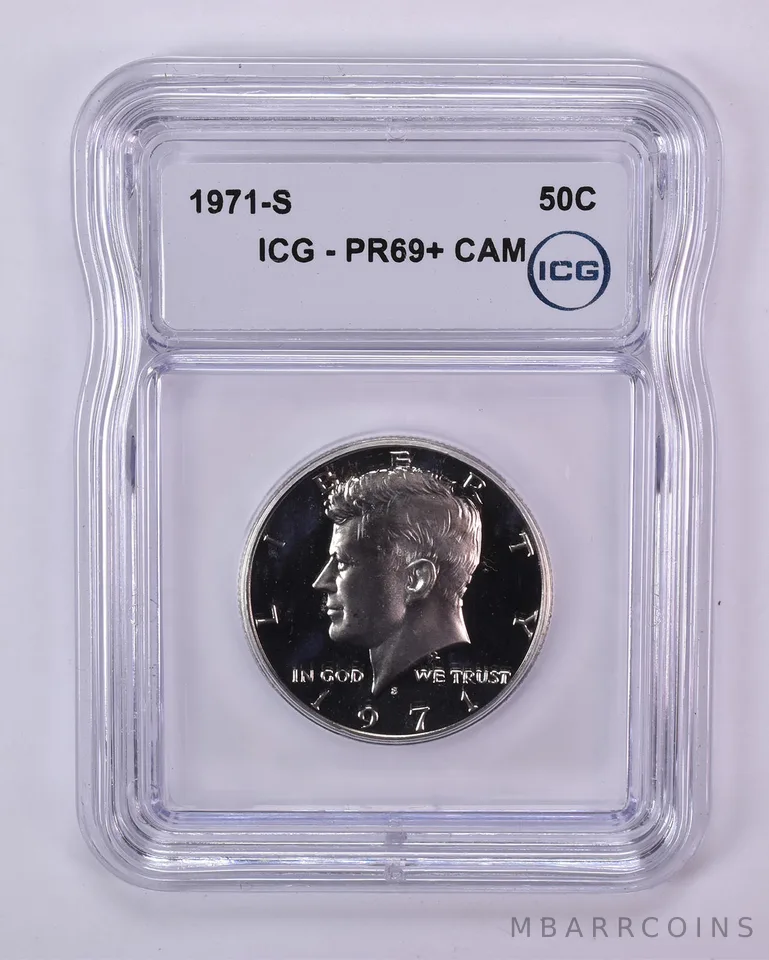 1971-S Kennedy Half Dollar PR69+ CAM ICG