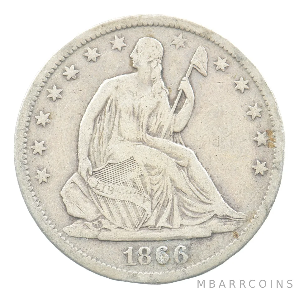 1866-S Seated Liberty Half Dollar *5652