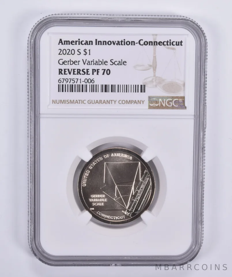2020-S Innovation $1 Gerber Variable Scale Reverse PF70 NGC