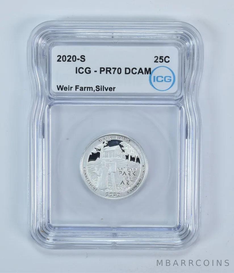 2020-S Washington Quarter ATB Silver Weir Farm PR70 DCAM ICG
