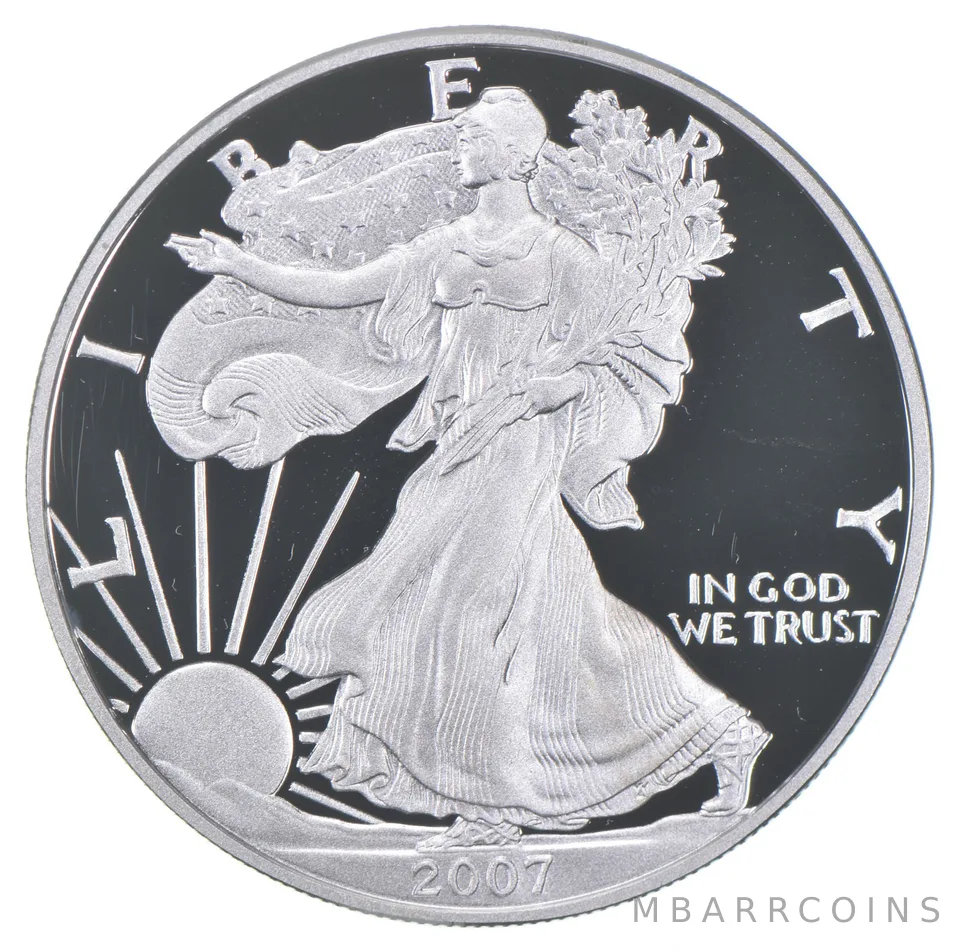 2007-W American Silver Eagle Proof Coin 1 Oz