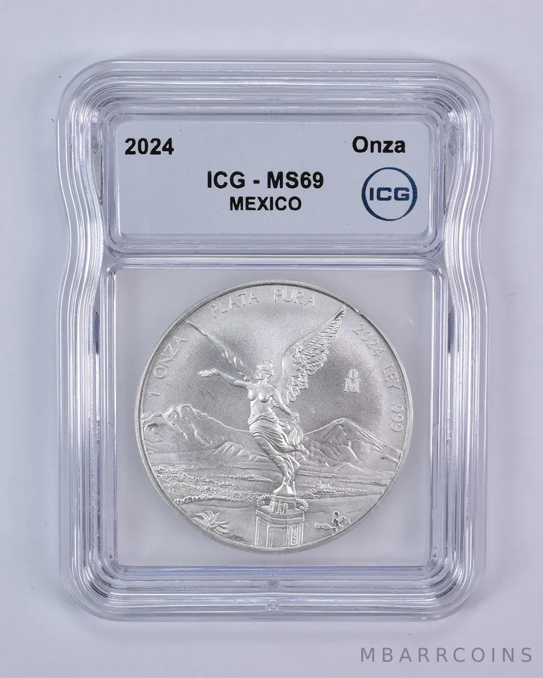 2024 Mo Mexico 1 Onza Silver Libertad MS69 ICG
