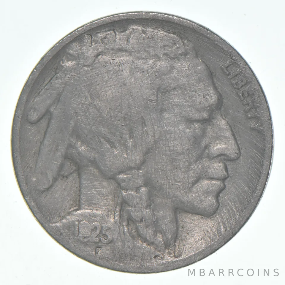 1925-S Indian Head Buffalo Nickel Average Circ