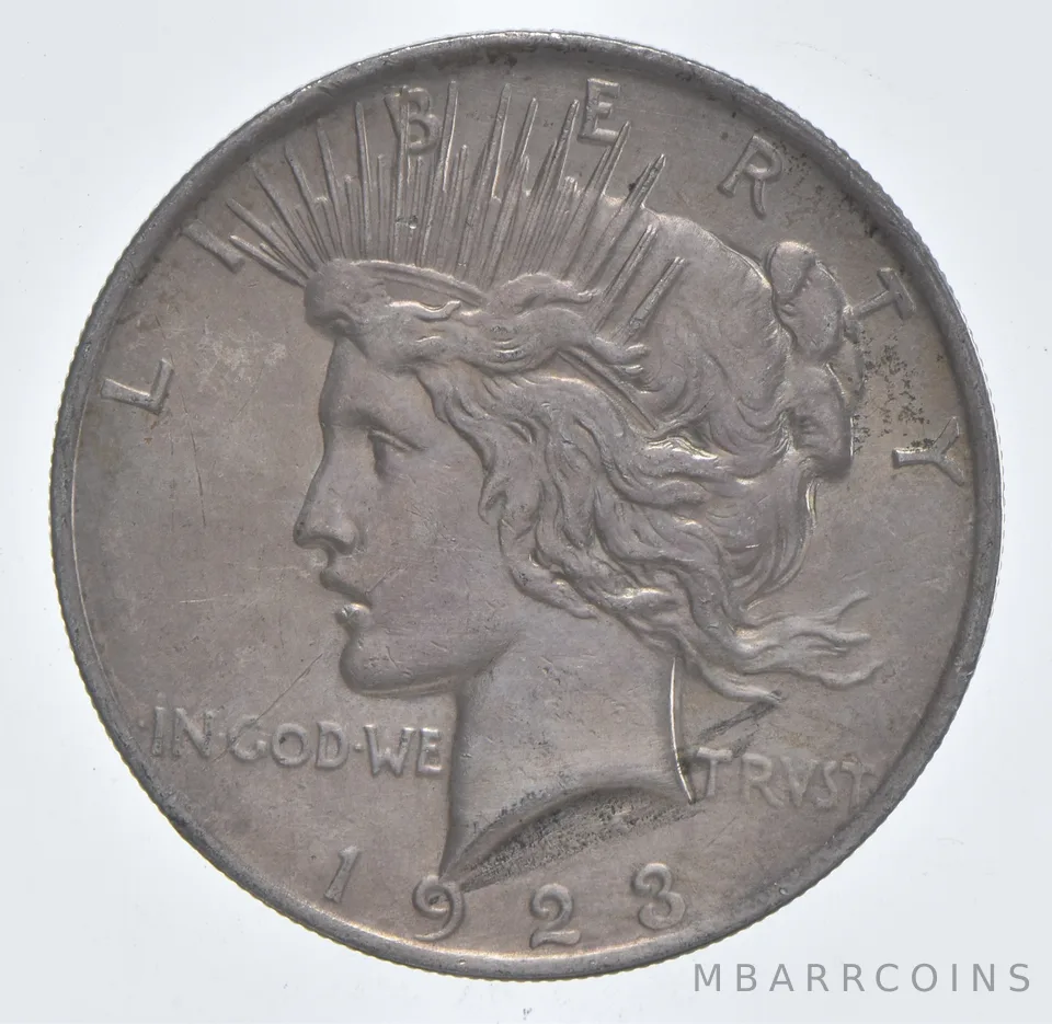 Better - 1923 Peace Silver Dollar - 90% US Coin *710