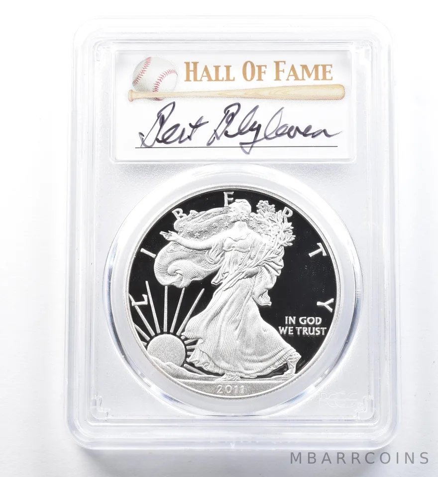 2011-W American Silver Eagle Bert Blyleven PR70 DCAM PCGS *1229