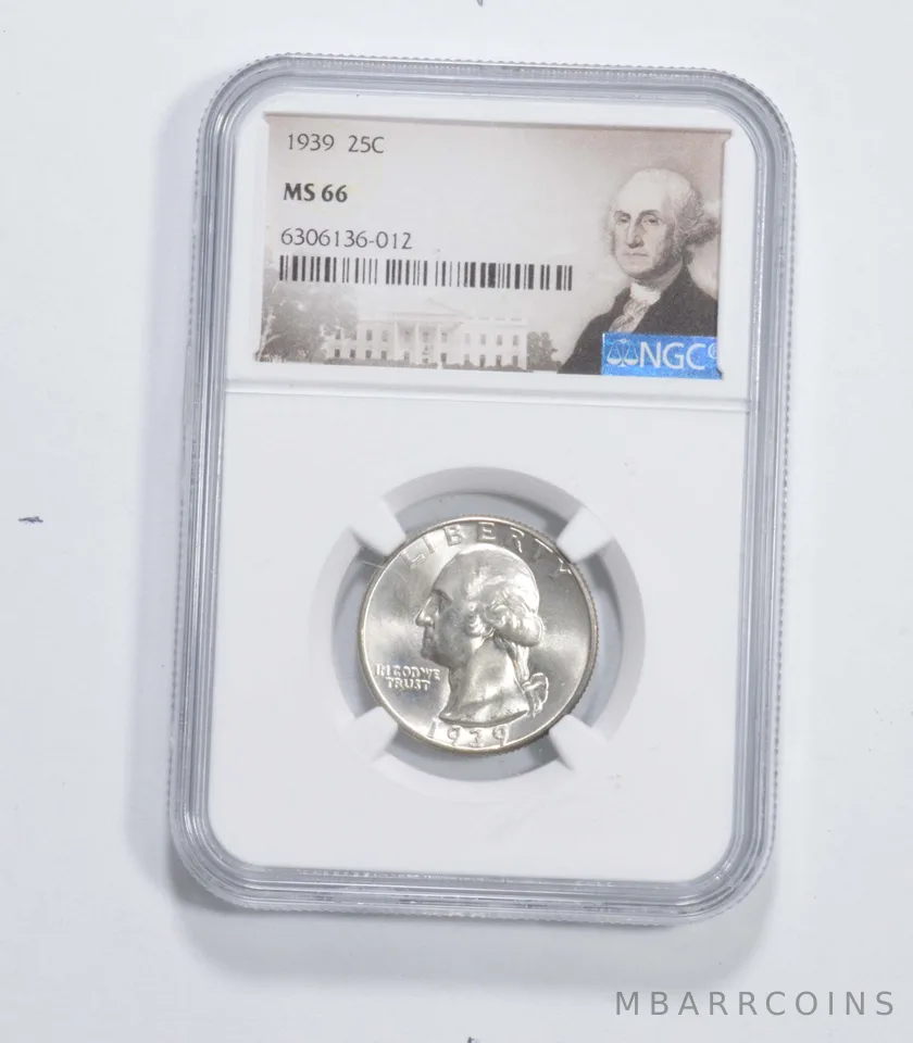 MS66 1939 Washington Quarter NGC *6921