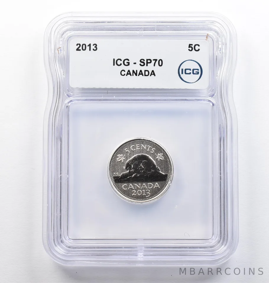2013 Canada 5 Cents SP70 ICG *9402