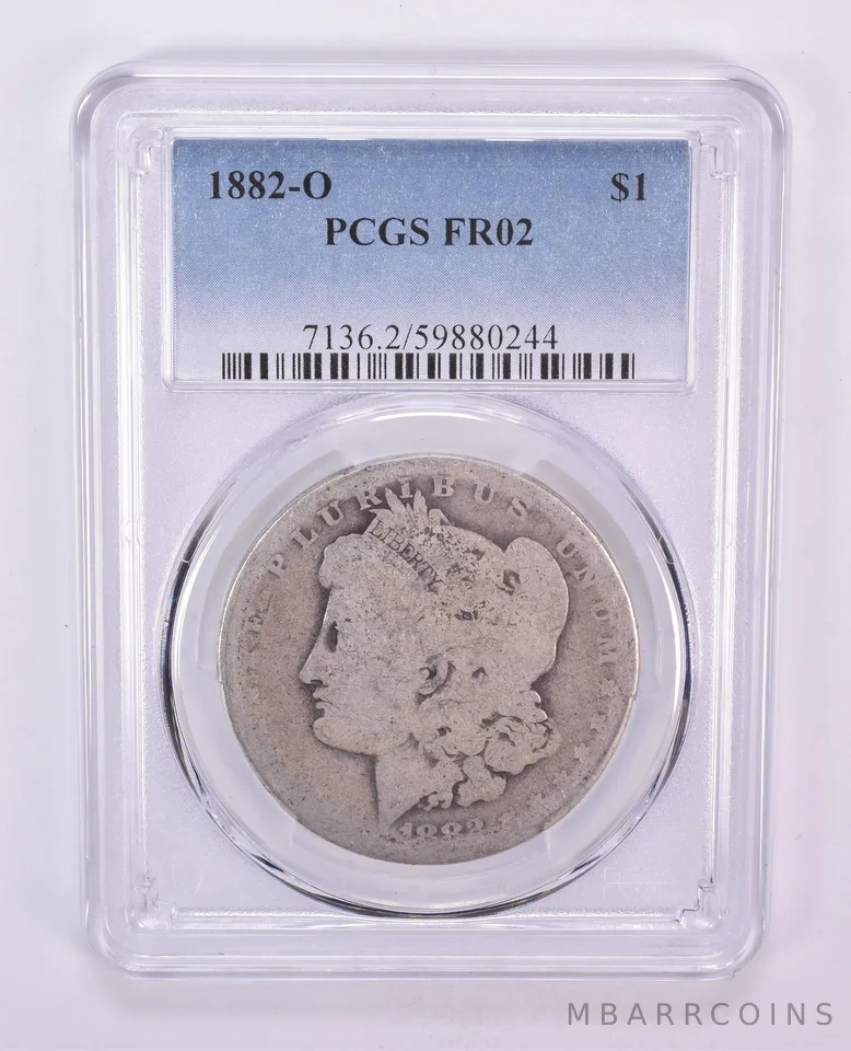 1882-O Morgan Silver Dollar FR02 PCGS Blue Label Lowball