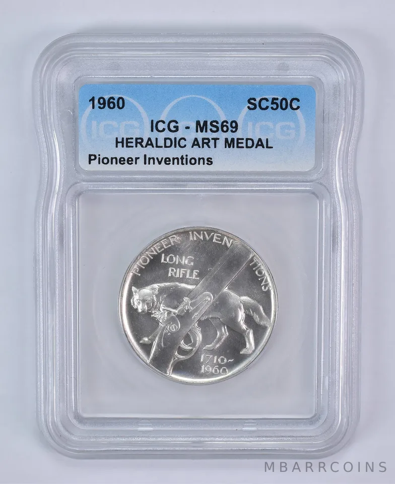 1960 So Called Half Dollar Pioneer Inventions Opening the West MS69 ICG