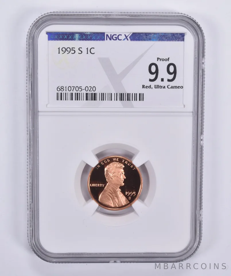1995-S Lincoln Memorial Cent Proof 9.9 RD UCAM NGC X NGCX