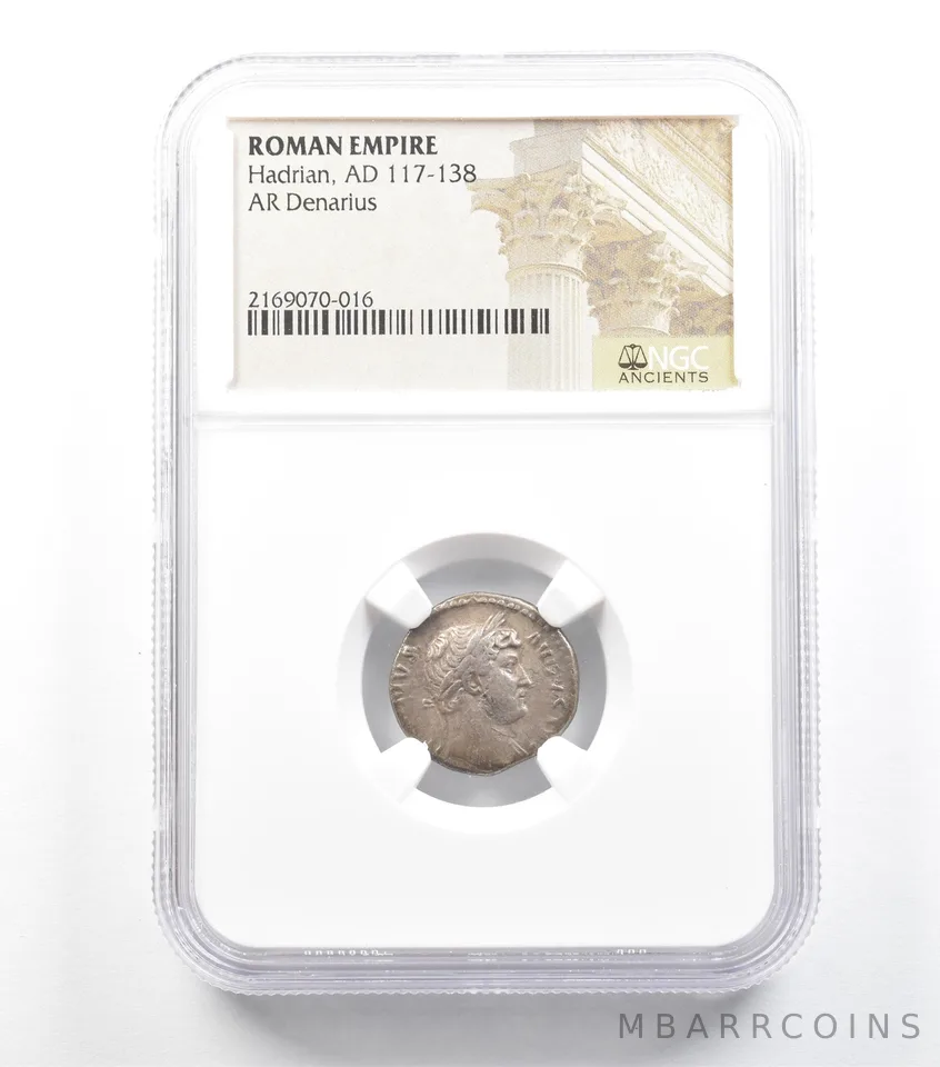AD 117-138 Roman Empire Hadrian AR Denarius NGC *5935