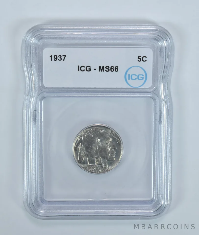 1937 Indian Head Buffalo Nickel MS66 ICG