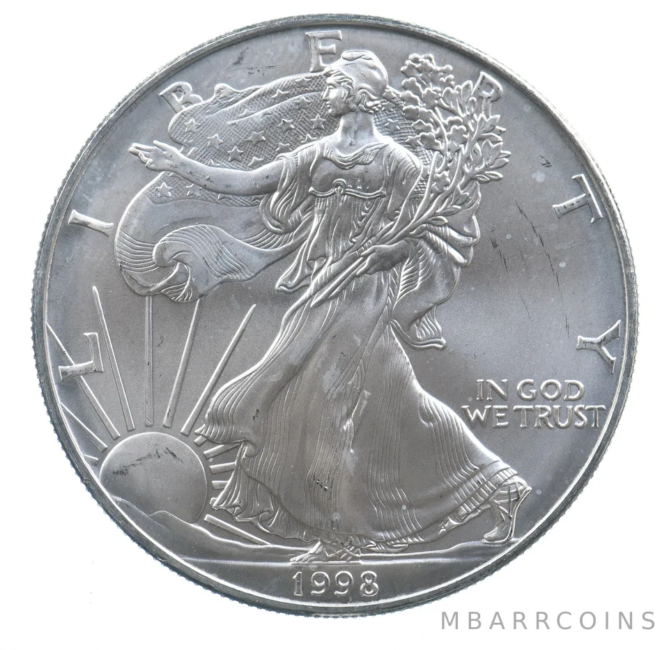 Better Date 1998 American Silver Eagle 1 Troy Oz .999 Fine Silver *665