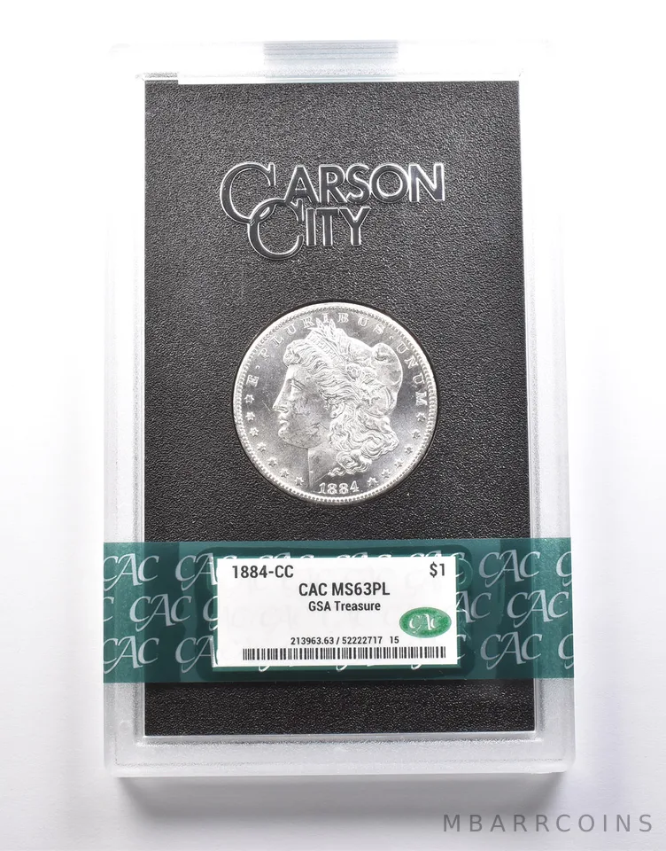 1884-CC Morgan Silver Dollar GSA Treasure MS63 PL CAC *9961