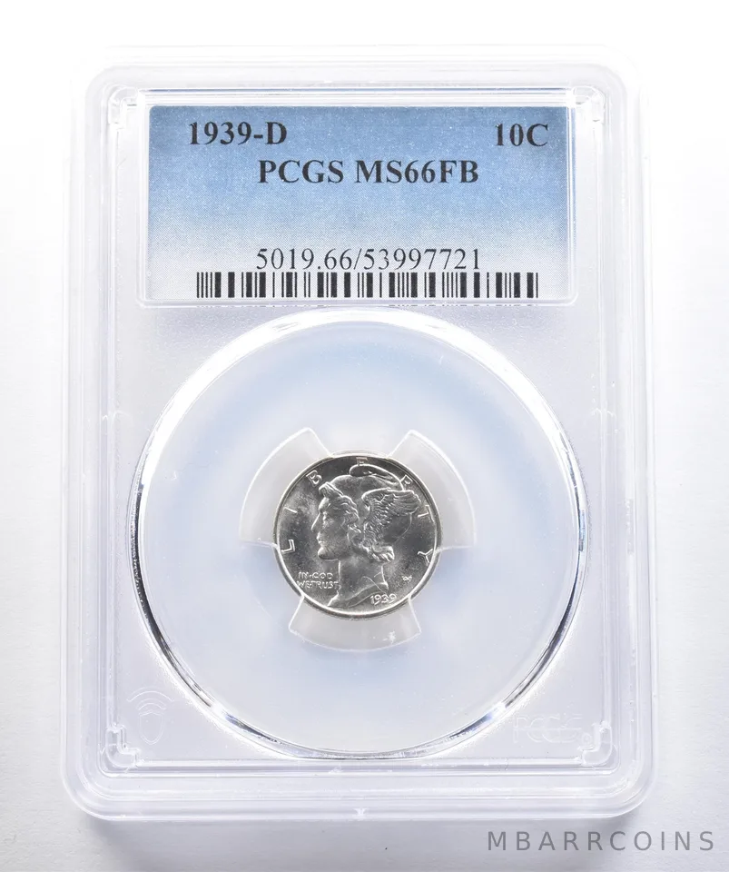 1939-D Mercury Dime MS66 FB PCGS *4209