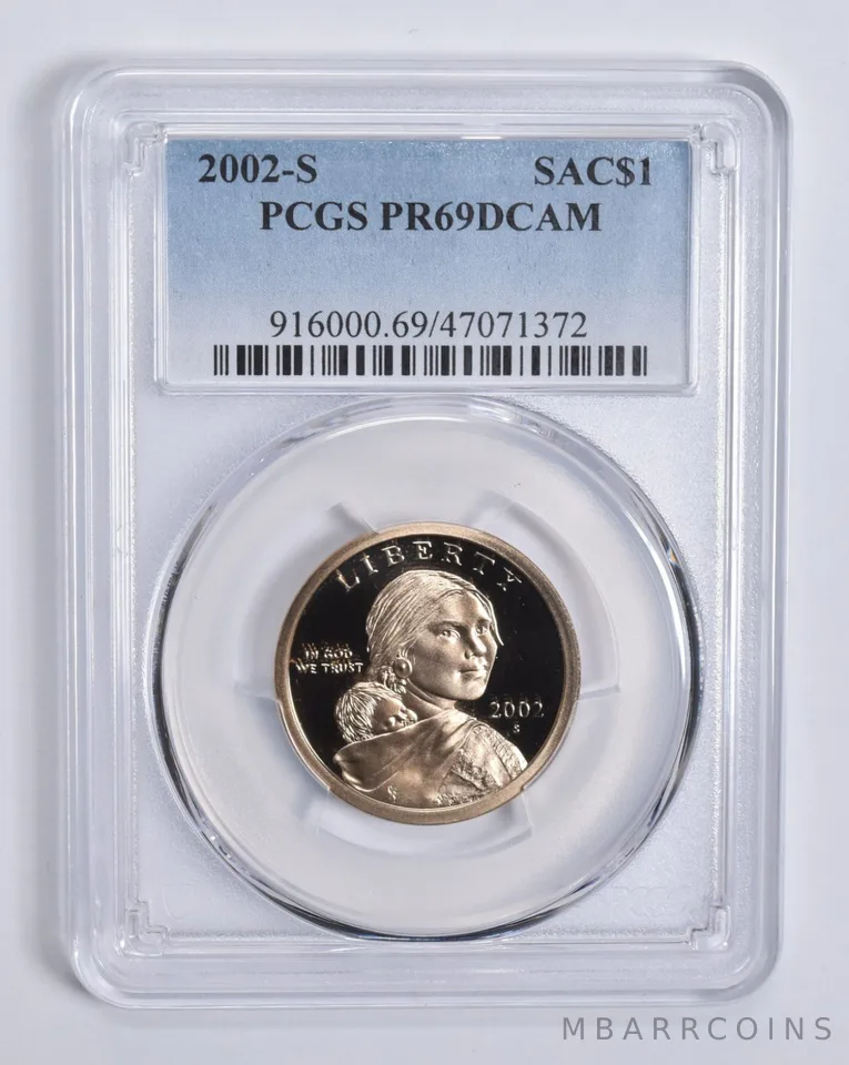 2002-S Sacagawea $1 PR69 DCAM PCGS Blue Lbl