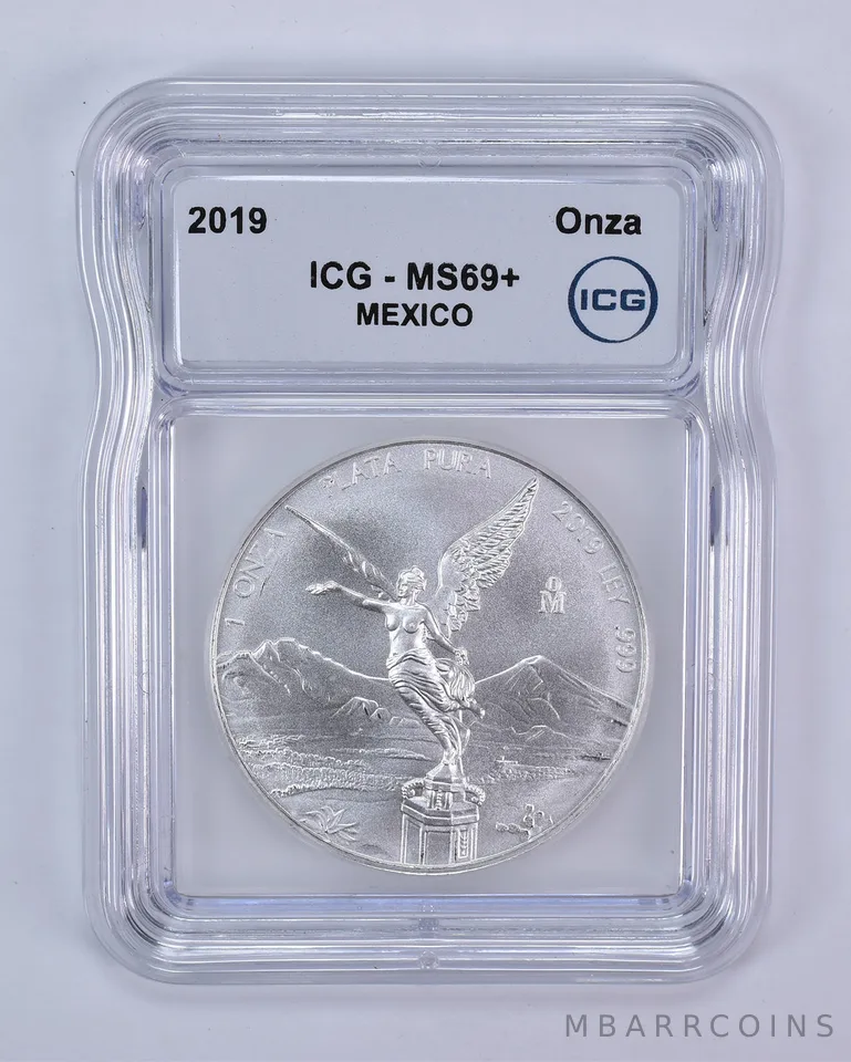 2019 Mo Mexico 1 Onza Silver Libertad MS69+ ICG