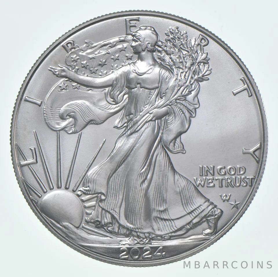 2024 (P) American Silver Eagle STAR PRIVY Unc 1 Oz Silver