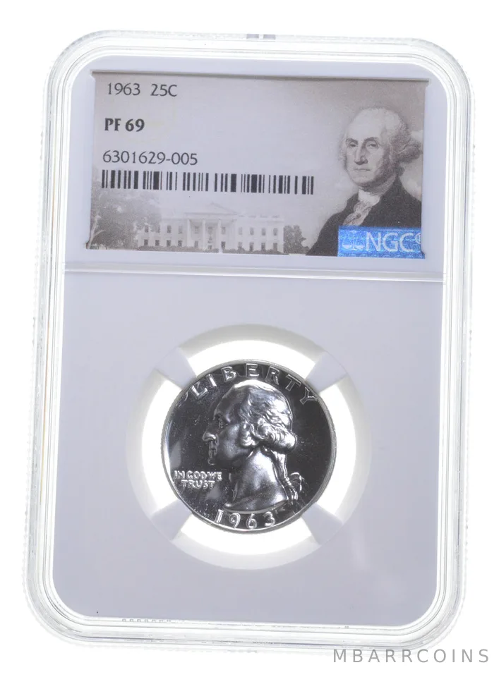 1963 Washington Quarter PF69 NGC Special Label