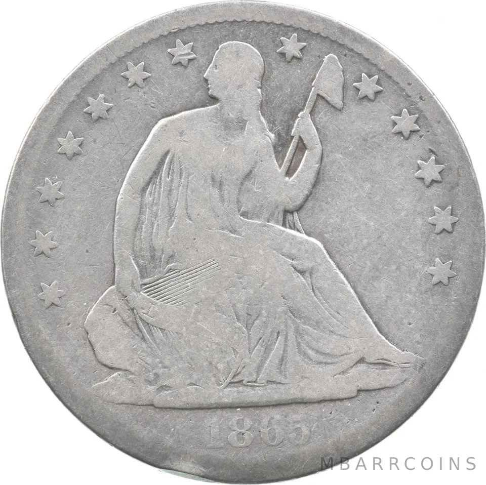 1865-S Seated Liberty Half Dollar a5543