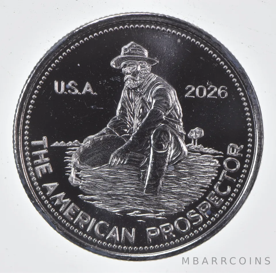 2026 Engelhard American Prospector 1/2 Oz Silver Round